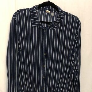 ROXY Women's Striped Casual Top, Size 12